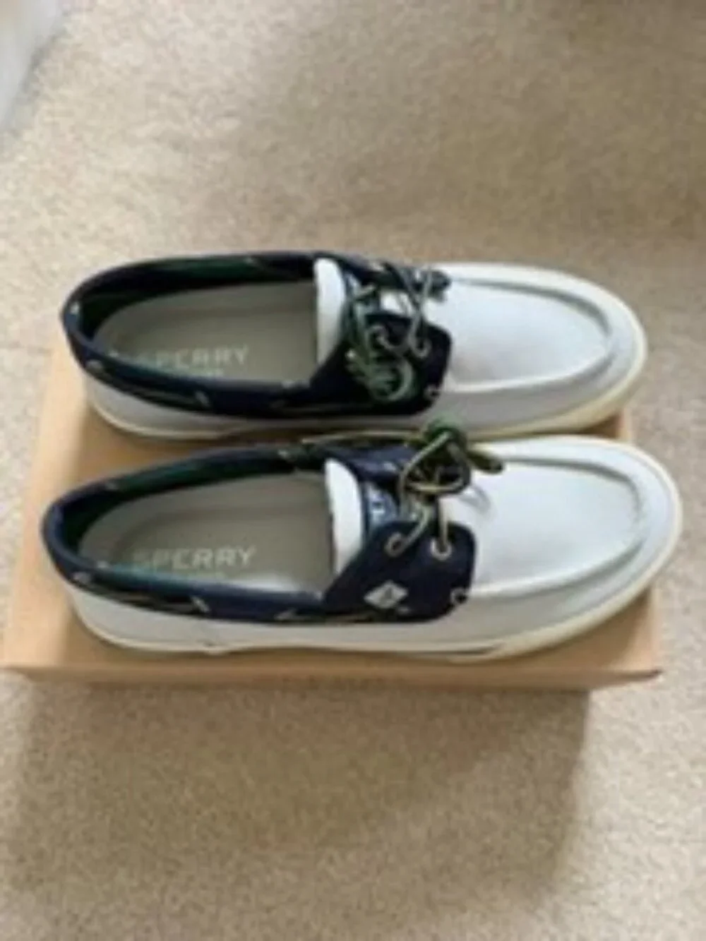 Men's Sperry Bahama II Sneaker Grey/Navy Size 10 Brand New in Box